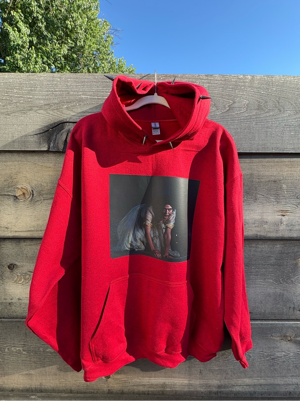Red Graphic hoodie unisex
